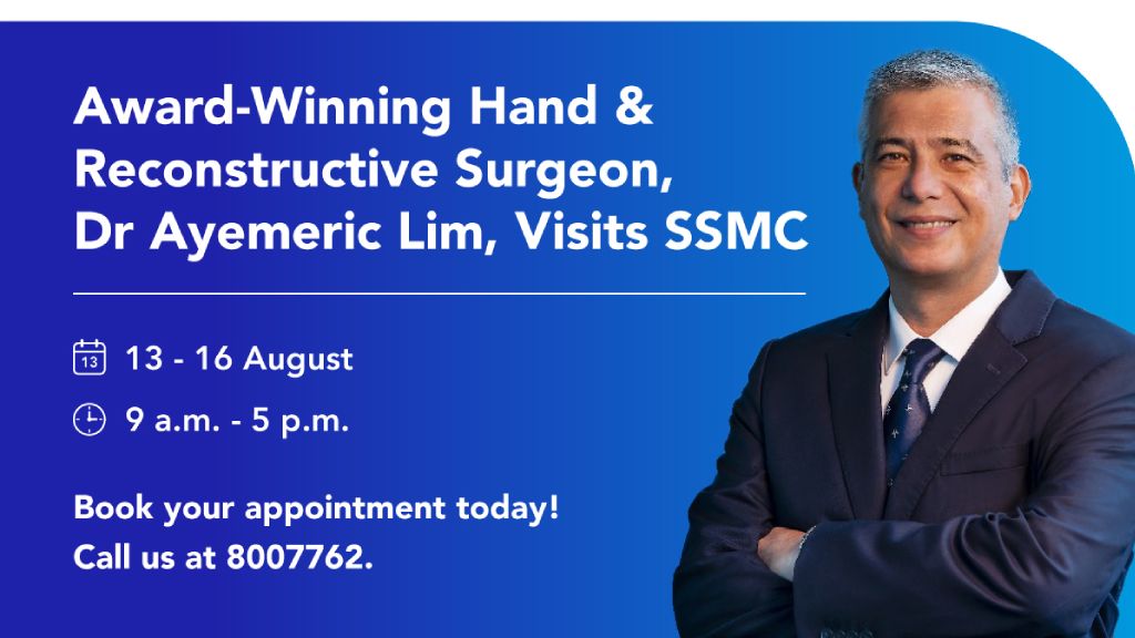 Renowned Consultant Dr. Aymeric Lim to Visit SSMC