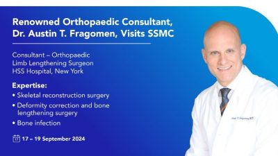 Renowned Orthopaedic Consultant Dr. Austin T. Fragomen to Visit SSMC