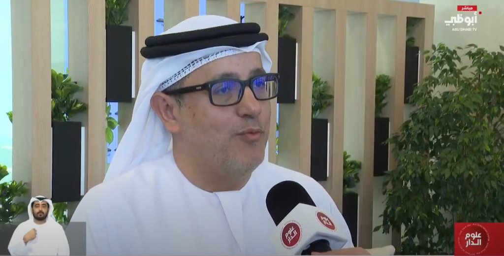 لقاء تلفزيوني مع الدكتور عبد القادر المصعبي على قناة أبوظبي بمناسبة يوم الإمارات الطبي