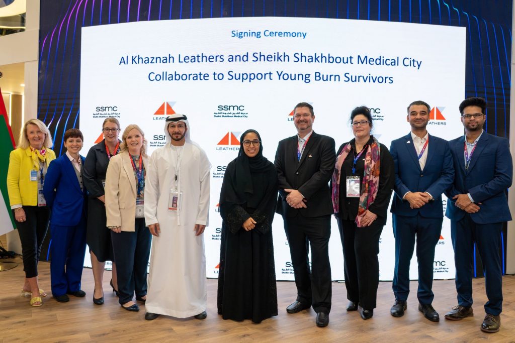 Al Khaznah Leathers and Sheikh Shakhbout Medical City Collaborate to Support Young Burn Survivors