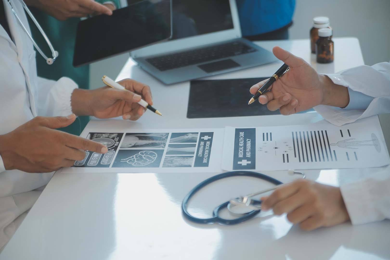 Medical professionals in a meeting