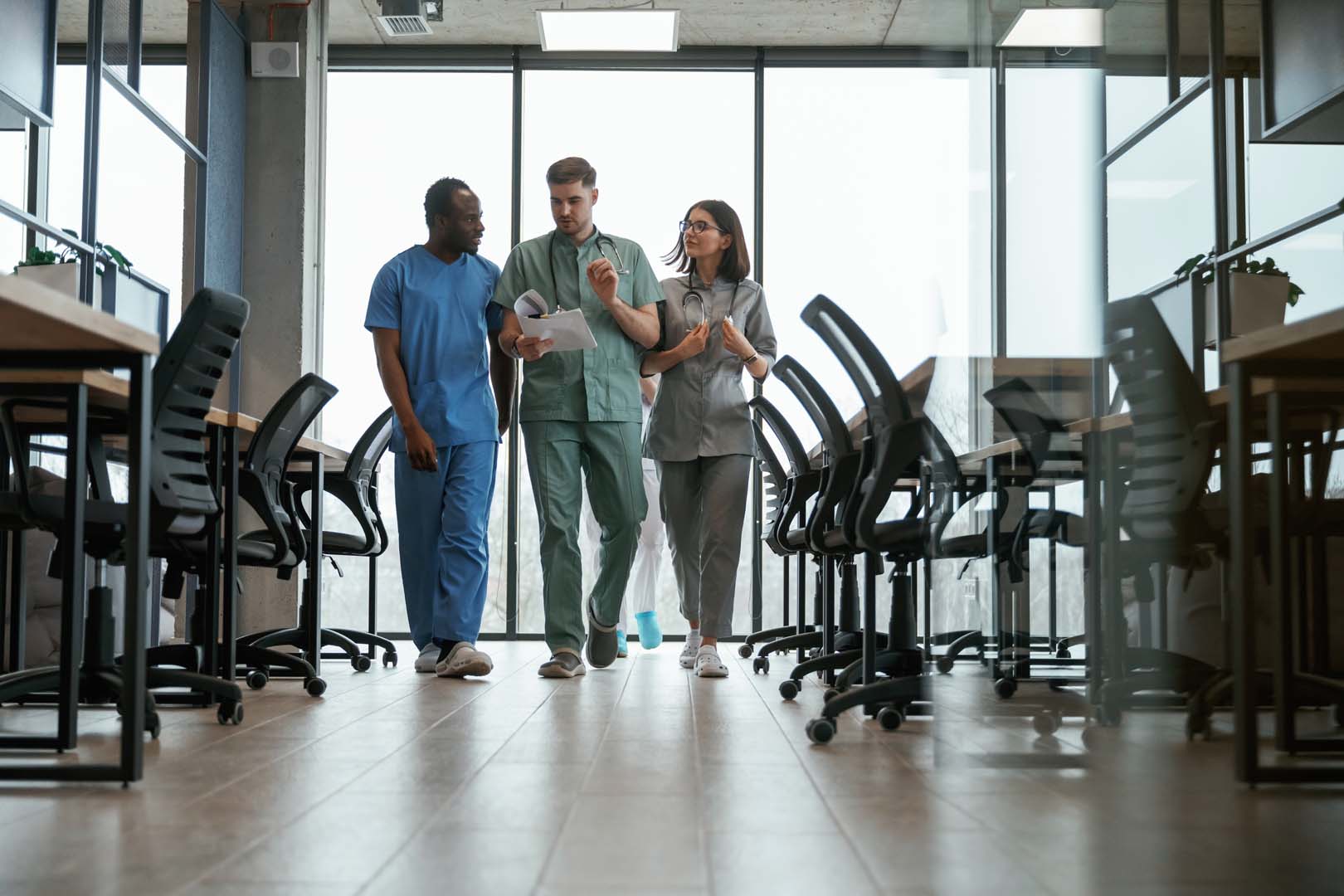 Group of people working