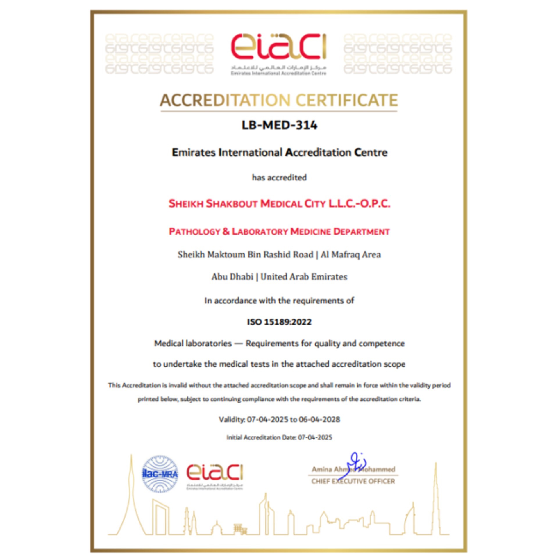 CAP Accredited