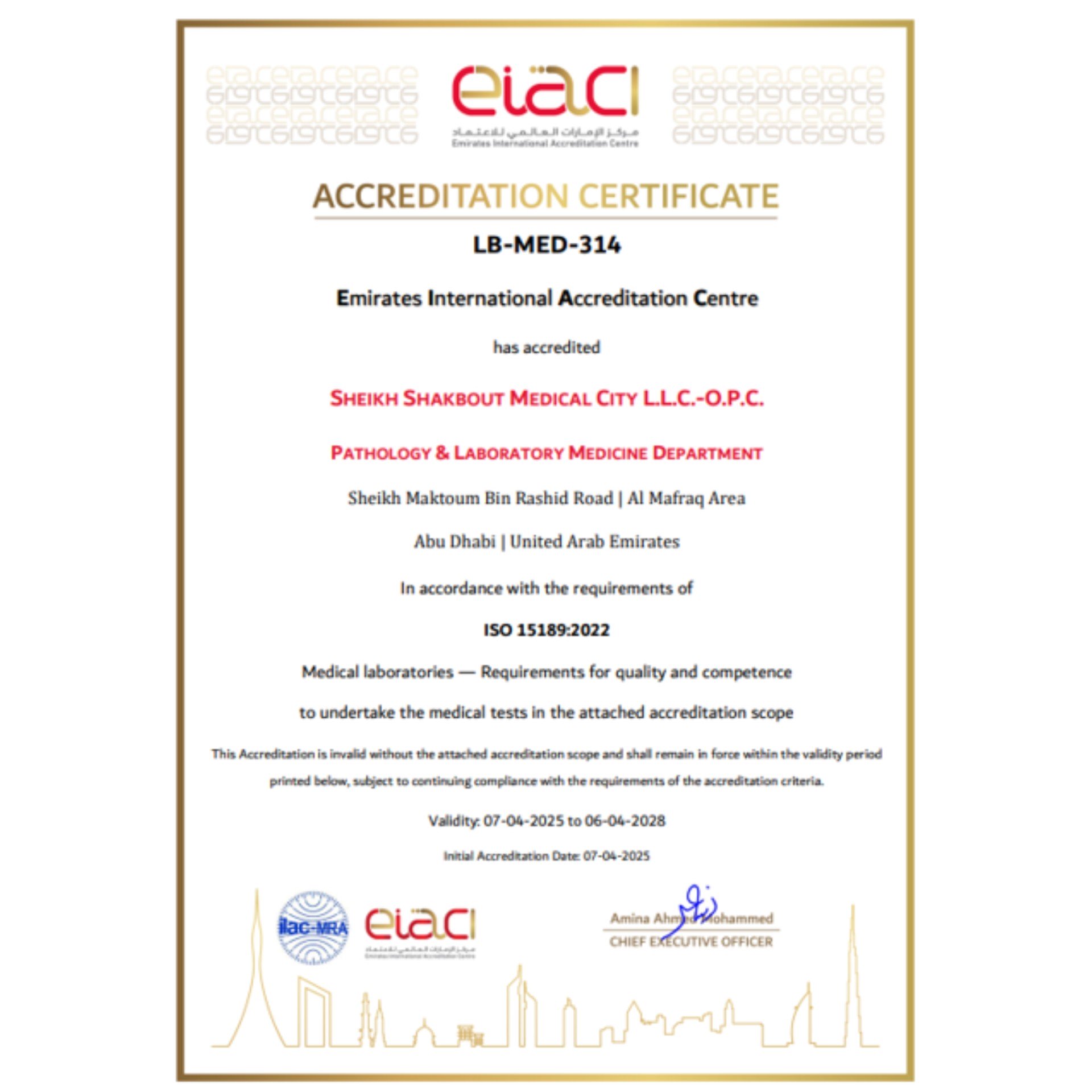 CAP Accredited